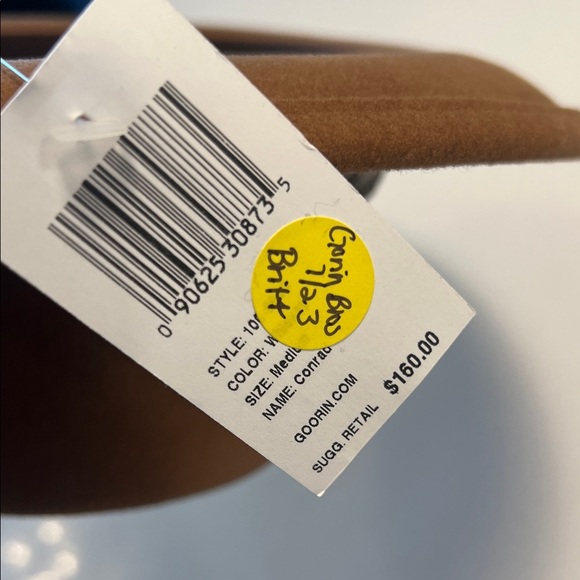 Goorin Bros Tan Fedora with Dark Band - Picture 4 of 8